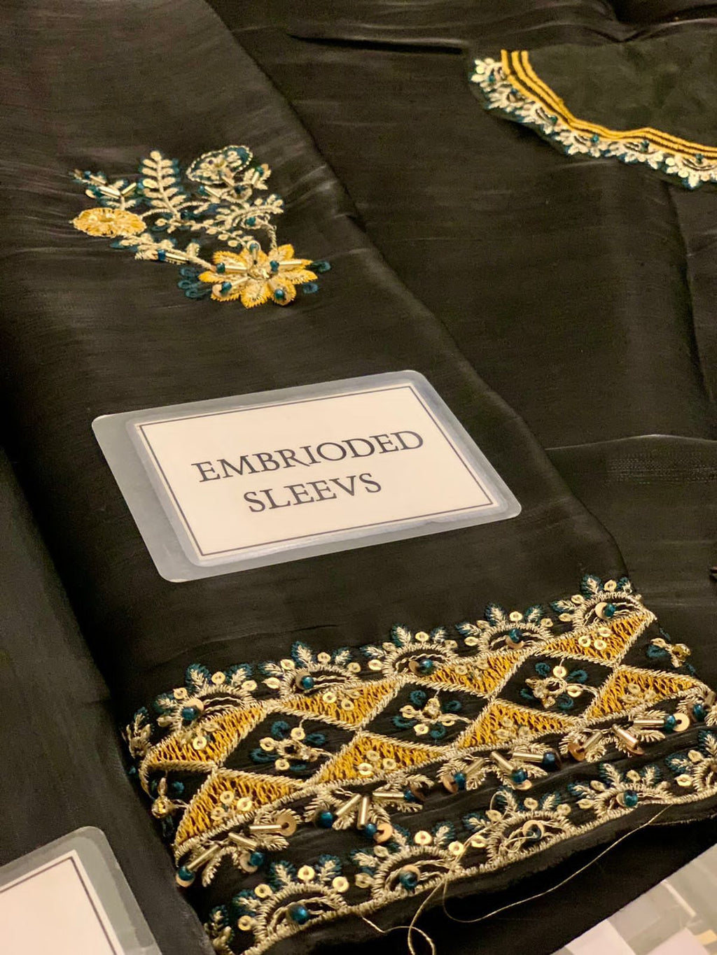 Elara Lava Silk Luxury 3Pc Unstitched Suit | Elegant Adda Work | ELARA Collection