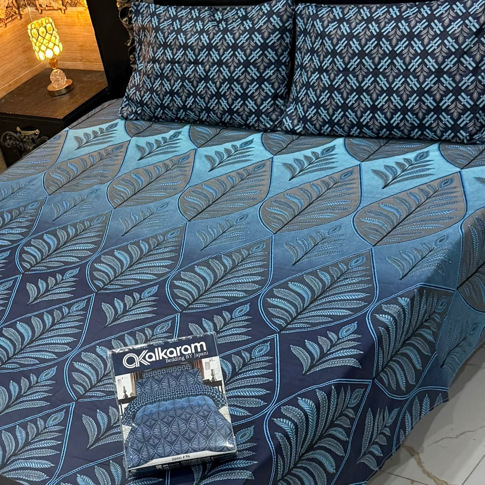 Gift Pack Bedsheet | Alkaram Cotton Mix | King Size 3Pc Set