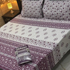 Gift Pack Bedsheet | Alkaram Cotton Mix | King Size 3Pc Set