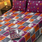 Gift Pack Bedsheet | Alkaram Cotton Mix | King Size 3Pc Set