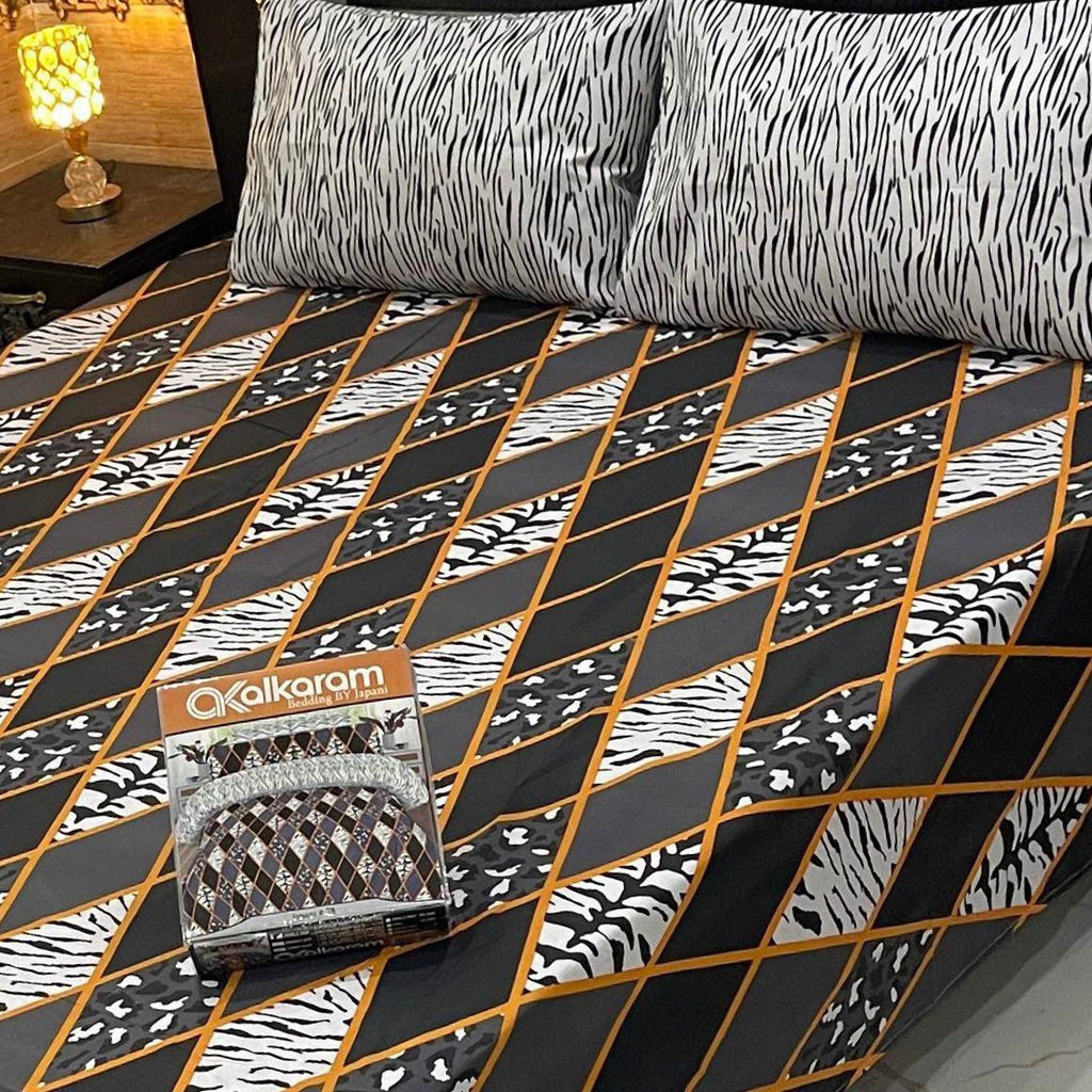 Gift Pack Bedsheet | Alkaram Cotton Mix | King Size 3Pc Set