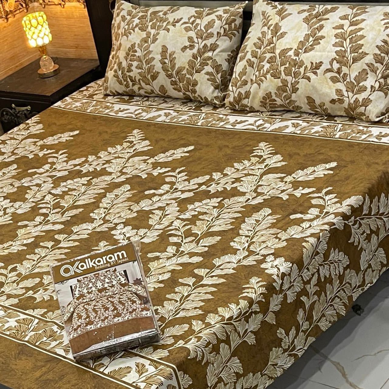 Gift Pack Bedsheet | Alkaram Cotton Mix | King Size 3Pc Set