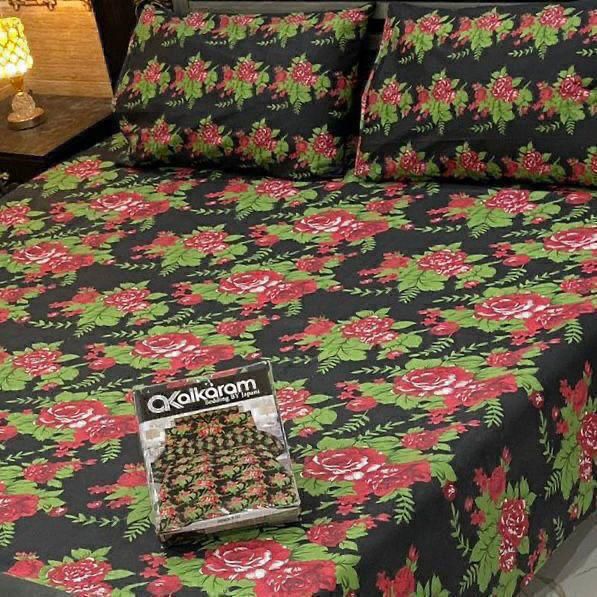 Gift Pack Bedsheet | Alkaram Cotton Mix | King Size 3Pc Set