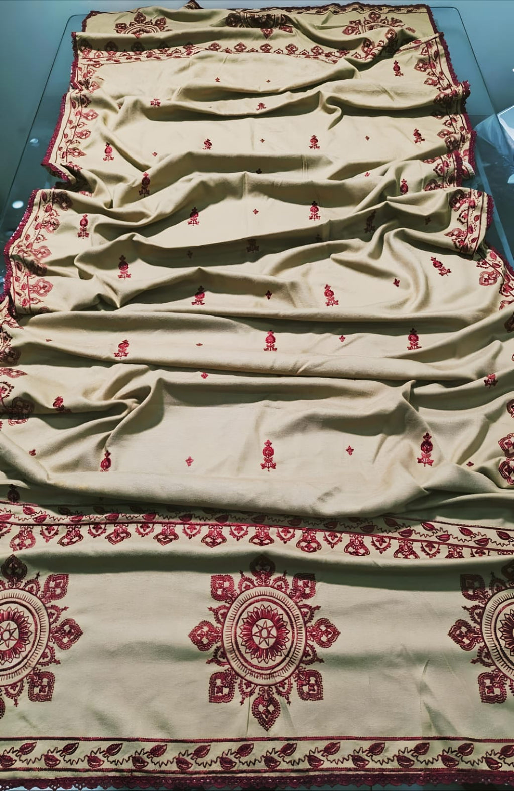 Maria B Dhanak Embroidered 3Piece