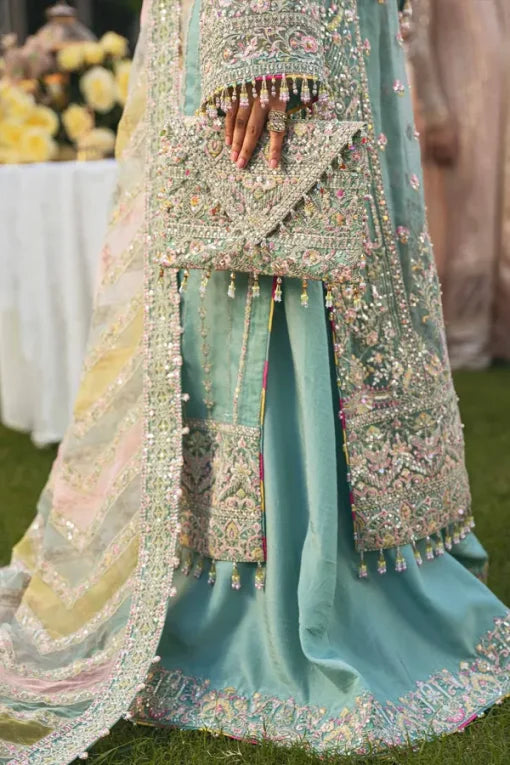 Kanwal Malik Unstitched Replica Bridal Wear | Organza & Satin Silk | Adda & Sequence Work