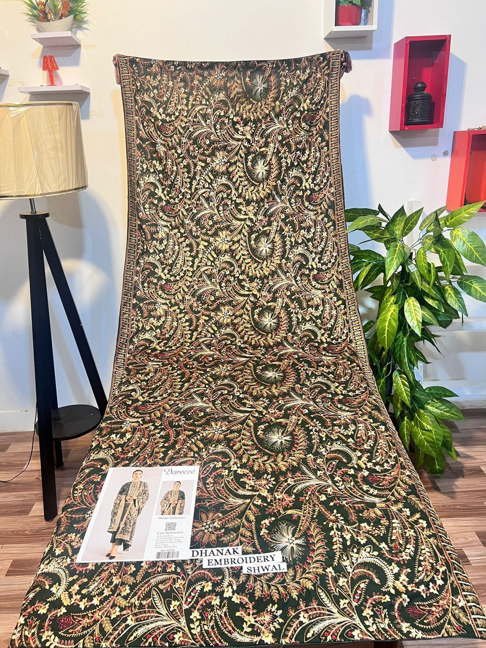 Bareeze Dhanak Embroidered 3Pc Suit | Premium Winter Collection