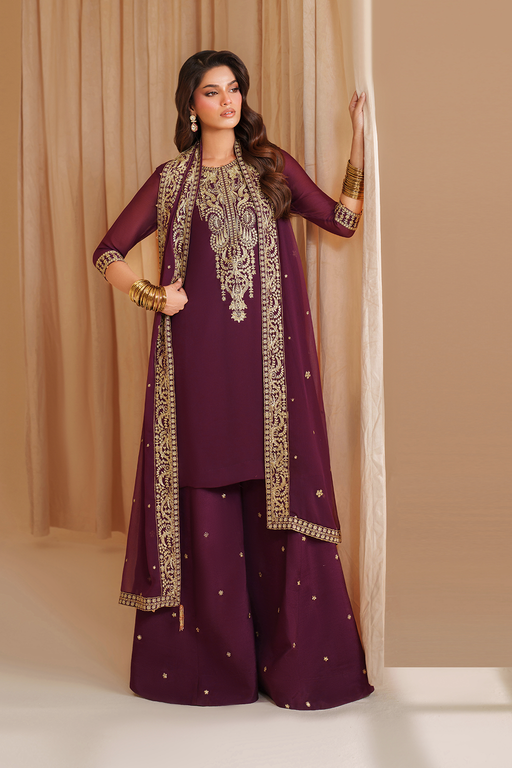 IZNIK Unstitched Chiffon Suit