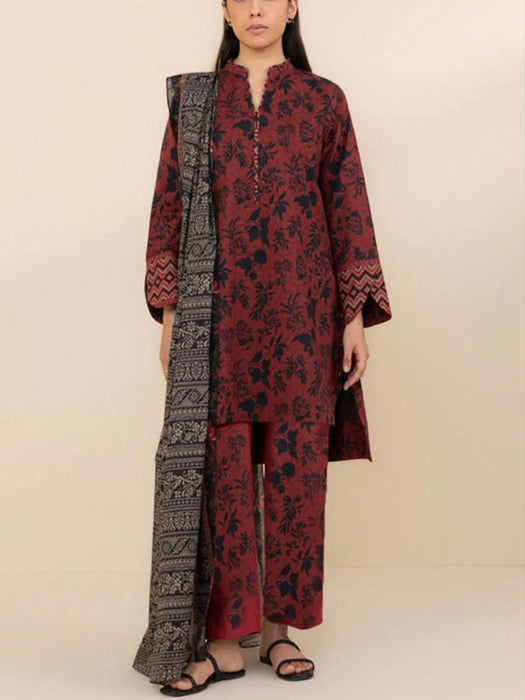 Maria B Digital Printed Khaddar 3Piece