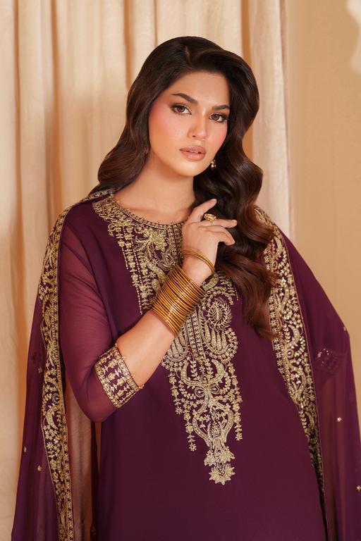 IZNIK Unstitched Chiffon Suit