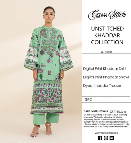 Cross Stitch Khaddar 3 Piece