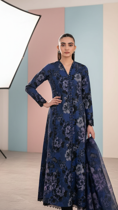 Sapphire Digital Printed Khaddar 3-Piece